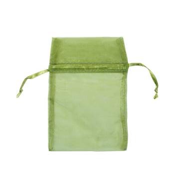 teal green organza drawstring bag 27228-bx